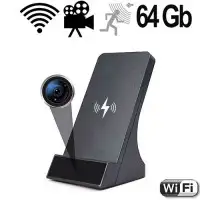 IP-LAN-HD-SpyCam in Handy-Ladestation