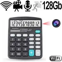 WIFI Full-HD SpyCam in Taschenrechner, 128 Gb